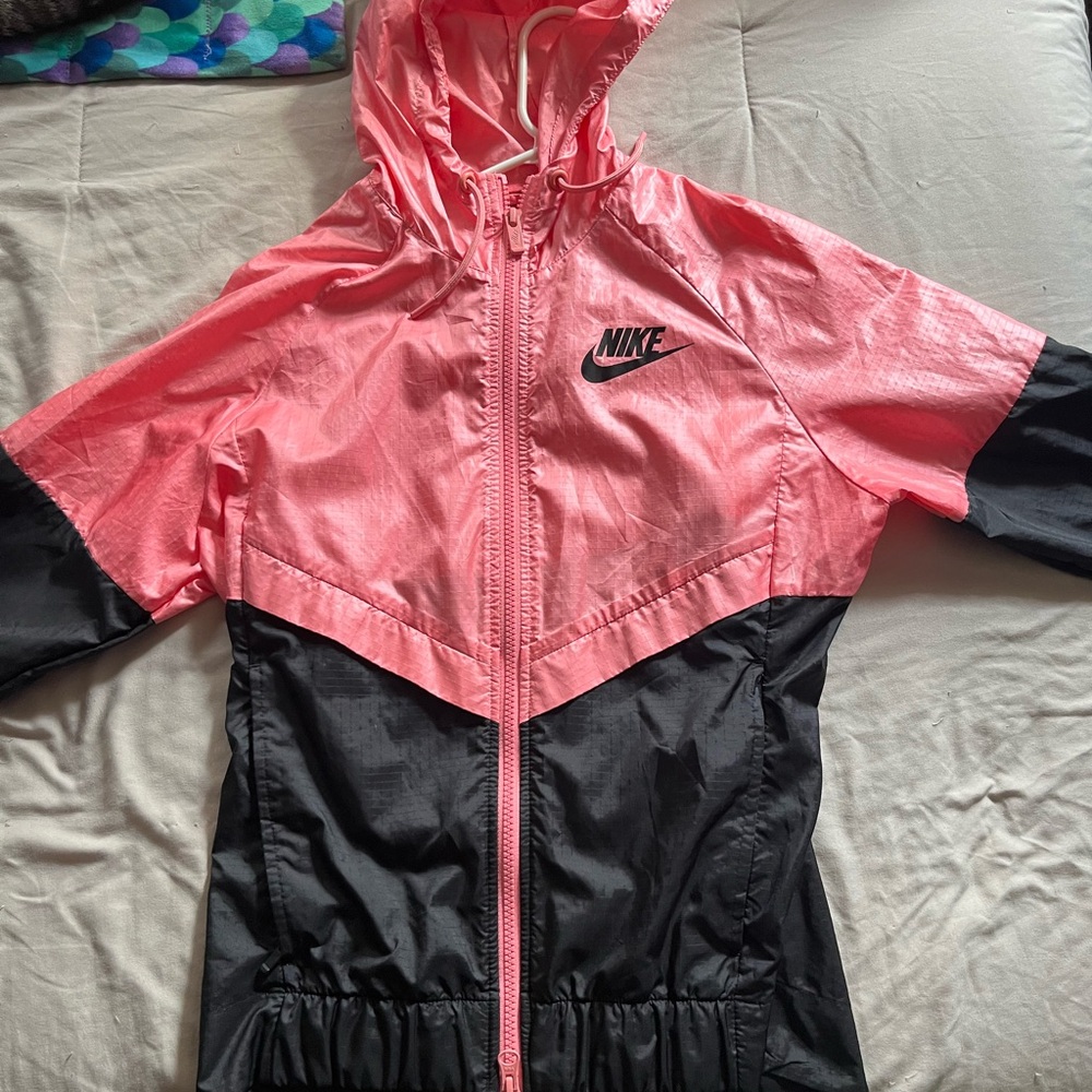 Nike Kids Raincoat in Pink and Black